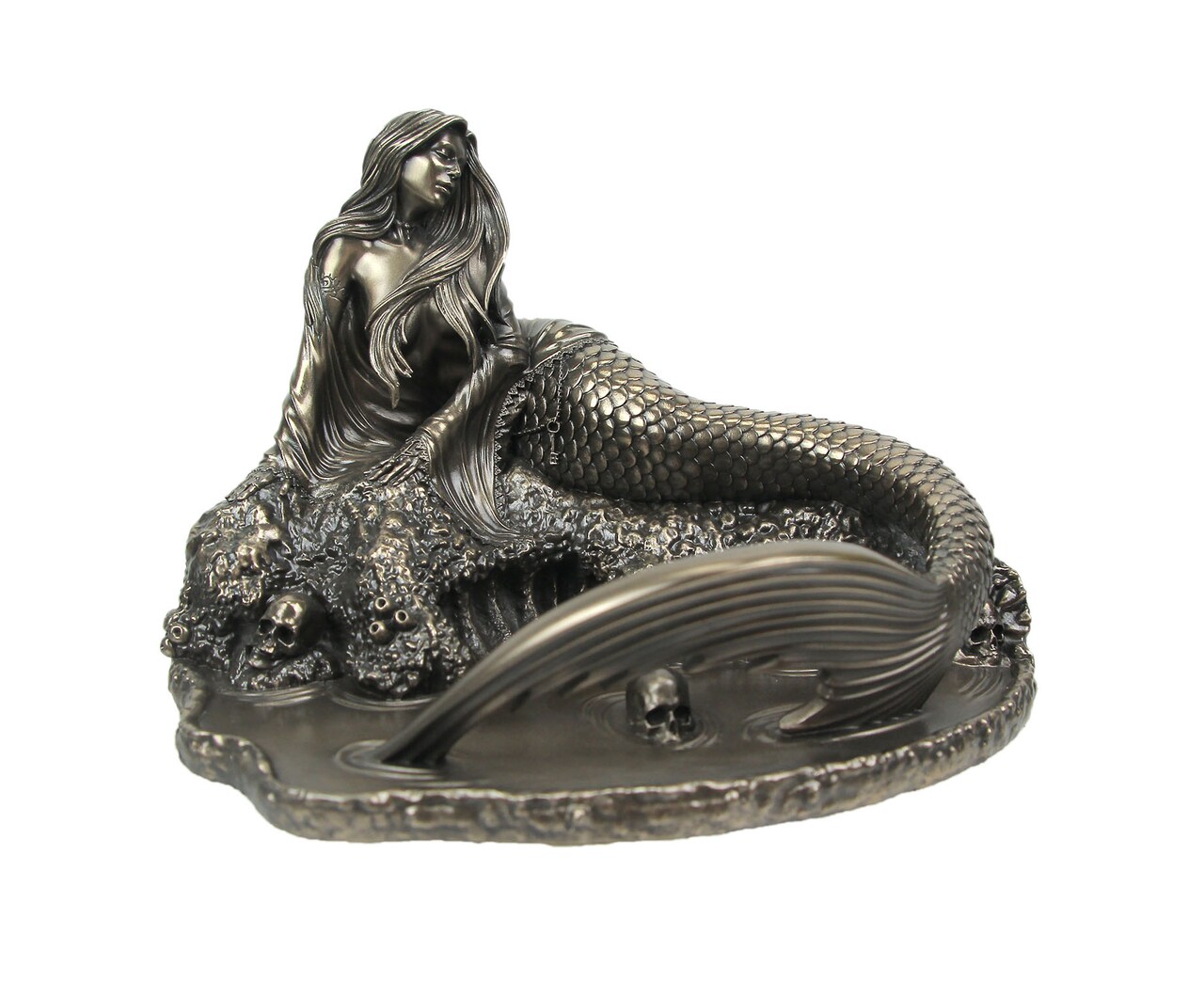 Anne Stokes "Siren's Lament" Metallic Bronze Finished Mermaid Statue